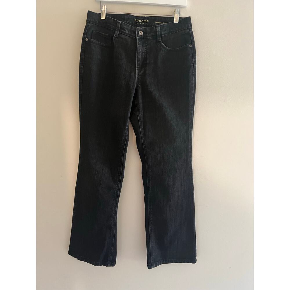 Vintage Sonoma Original Boot Cut Jeans Black Size 10 Short JJ - Picture 6 of 11